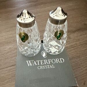 Waterford Salt and Pepper Set with Gray Accents